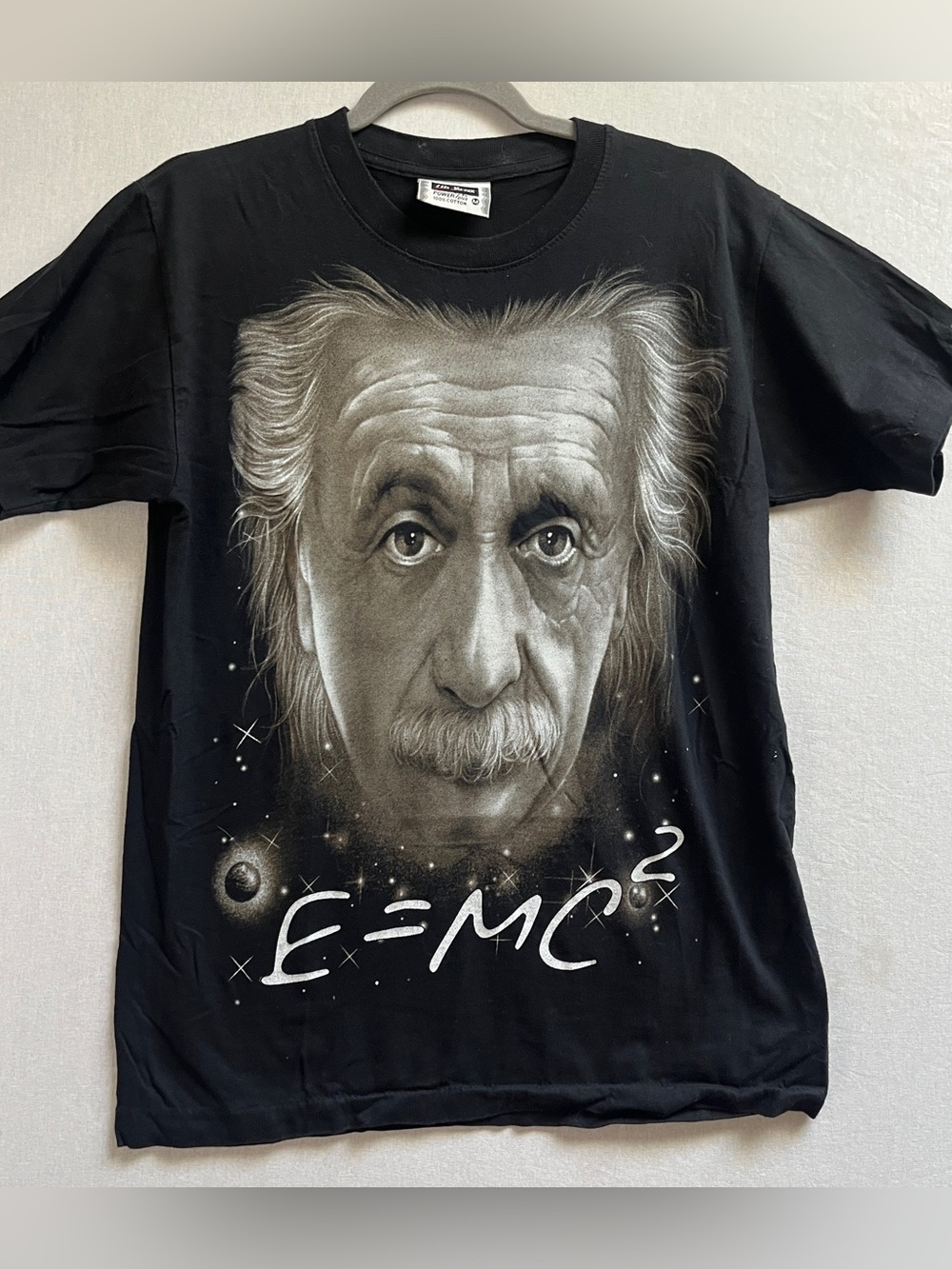 The Roxx Size M Black 100 Percent Cotton Vintage Einstein Graphic T Shirt